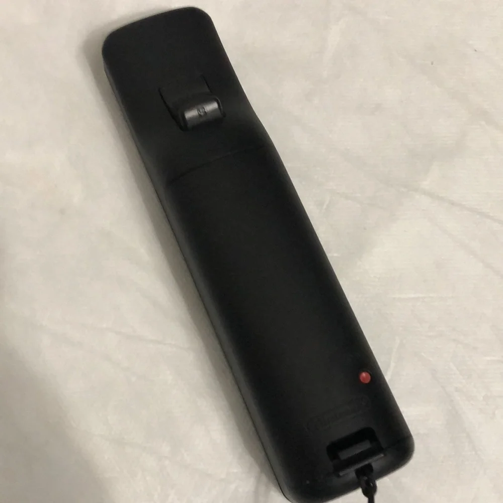 Nintendo Black Wii Remote with Wrist Strap